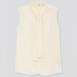 UNIQLO Women Sleeveless Bow Tie Tank Top